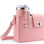 Mandotos CarryEasy Beverage Pouch - Portable PU Leather Bottle Bag
