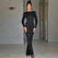 Mandotos Chic Backless Silk Dress