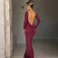 Mandotos Chic Backless Silk Dress