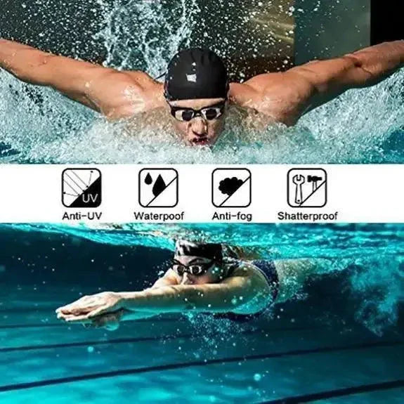 Mandotos ClearView HD Swim Goggles with Adjustable Straps