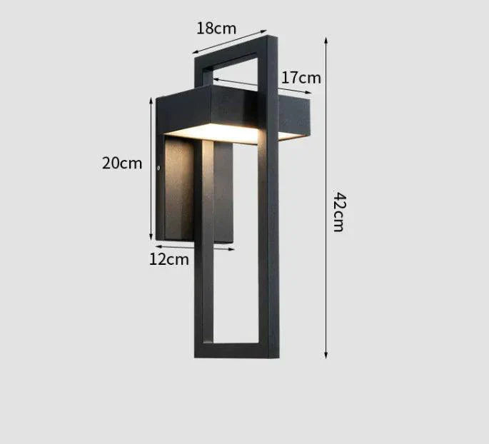 Aplique de pared LED contemporáneo Mandotos para exteriores