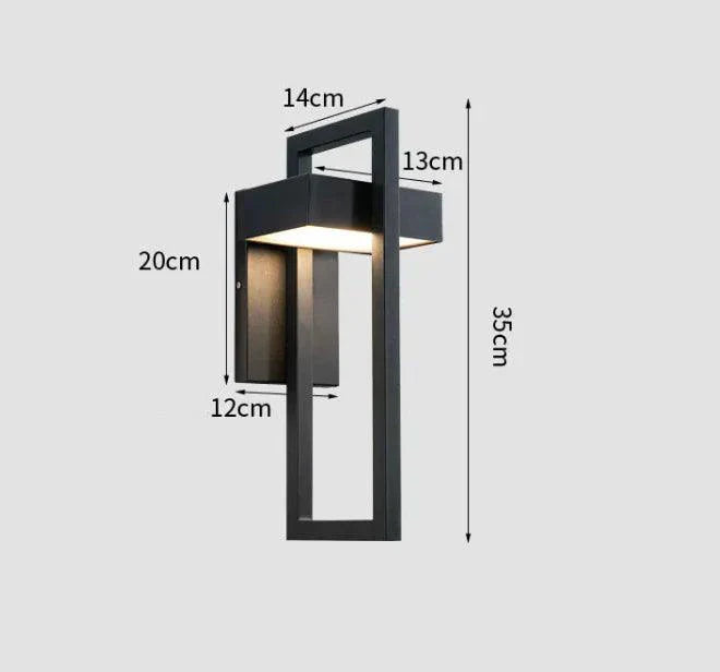 Aplique de pared LED contemporáneo Mandotos para exteriores