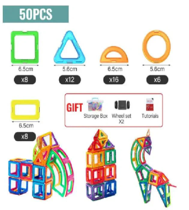 Mandotos Creative Magnet Constructors - Magnetic Building Blocks Set