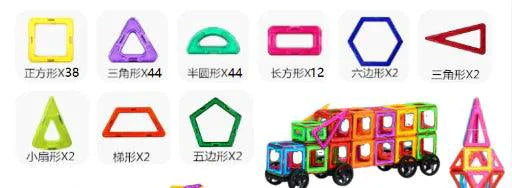 Mandotos Creative Magnet Constructors - Magnetic Building Blocks Set