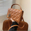 Sac à bandoulière en cuir PU à motif losange MANDOTOS - Compact et élégant