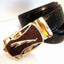 Ceinture en cuir à boucle automatique pour homme - Design léopard