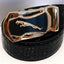 Ceinture en cuir à boucle automatique pour homme - Design léopard
