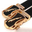 Ceinture en cuir à boucle automatique pour homme - Design léopard