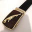 Ceinture en cuir à boucle automatique pour homme - Design léopard
