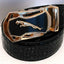 Ceinture en cuir à boucle automatique pour homme - Design léopard