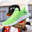 Chaussures de sport en maille respirante pour hommes avec tige en tissage volant