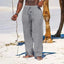 Pantalons en Coton Lin Élastiques pour Hommes