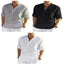 Camisa de Manga Larga de Algodón y Lino Casual para Hombre