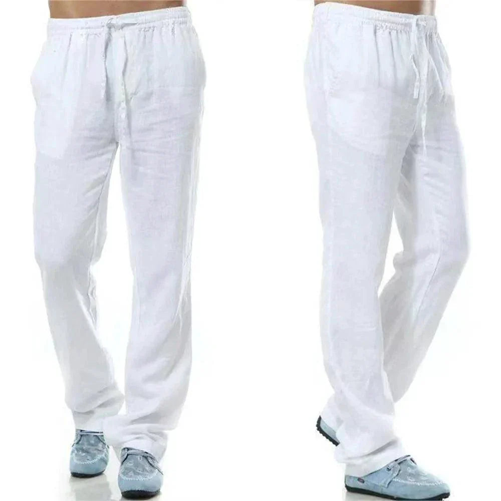 Pantalones de Algodón y Lino para Hombre - MANDOTOS