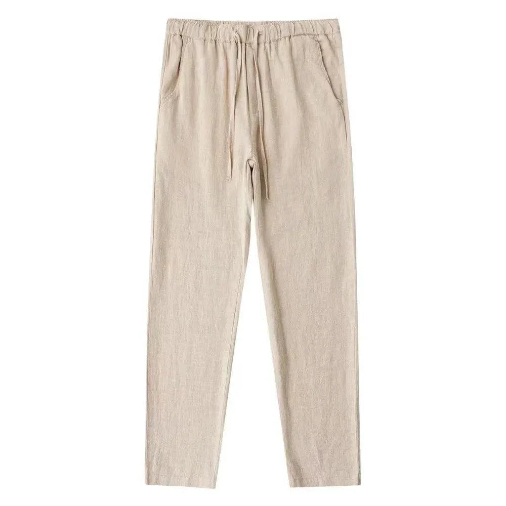 Pantalones de Algodón y Lino para Hombre - MANDOTOS