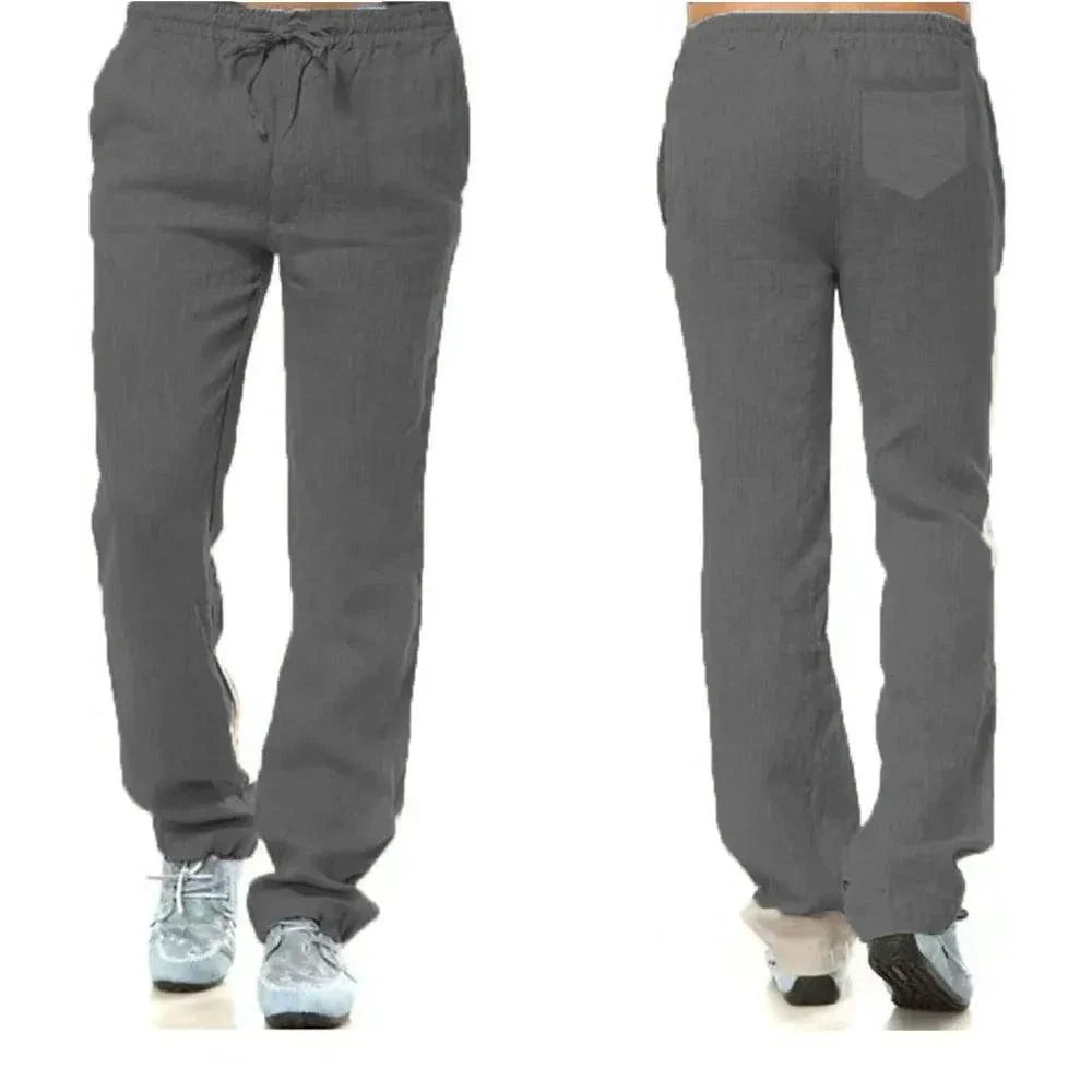 Pantalones de Algodón y Lino para Hombre - MANDOTOS