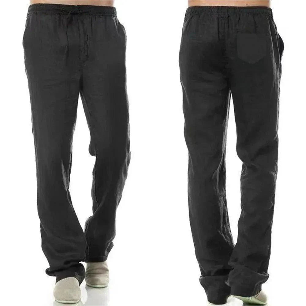 Pantalones de Algodón y Lino para Hombre - MANDOTOS