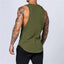 Camiseta sin mangas de algodón para hombres para entrenamientos de verano