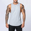 Camiseta sin mangas de algodón para hombres para entrenamientos de verano