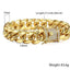 Bracelet en chaîne dorée luxe pour hommes