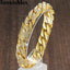 Bracelet en chaîne dorée luxe pour hommes