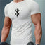 Men's Print Compression Rash Guard - Summer Workout Shirt