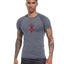 Men's Print Compression Rash Guard - Summer Workout Shirt