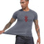 Men's Print Compression Rash Guard - Summer Workout Shirt