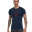 Men's Print Compression Rash Guard - Summer Workout Shirt
