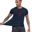 Men's Print Compression Rash Guard - Summer Workout Shirt