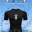 Men's Print Compression Rash Guard - Summer Workout Shirt