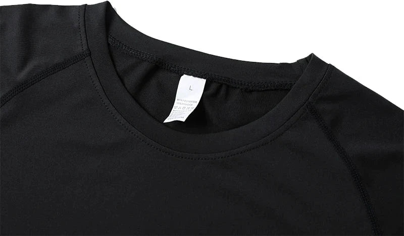 Men's Print Compression Rash Guard - Summer Workout Shirt