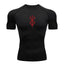 Men's Print Compression Rash Guard - Summer Workout Shirt
