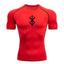 Men's Print Compression Rash Guard - Summer Workout Shirt