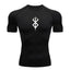 Men's Print Compression Rash Guard - Summer Workout Shirt