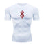 Men's Print Compression Rash Guard - Summer Workout Shirt
