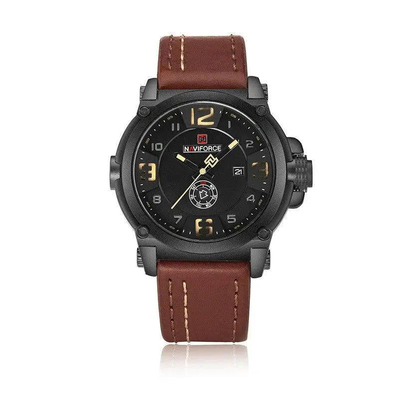 Reloj de Cuarzo para Hombre - Reloj de Pulsera Resistente al Agua con Calendario