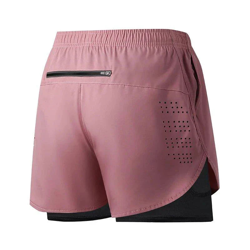 Men's Quick-Drying Double Layer Running Shorts