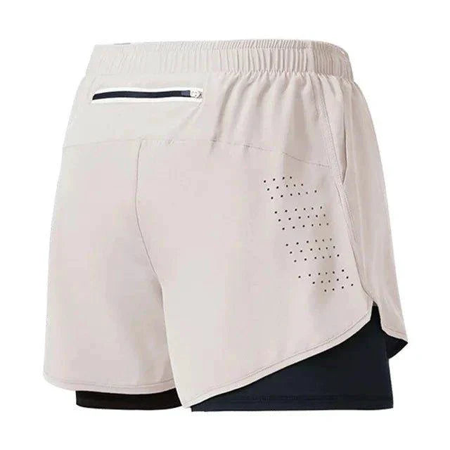 Men's Quick-Drying Double Layer Running Shorts