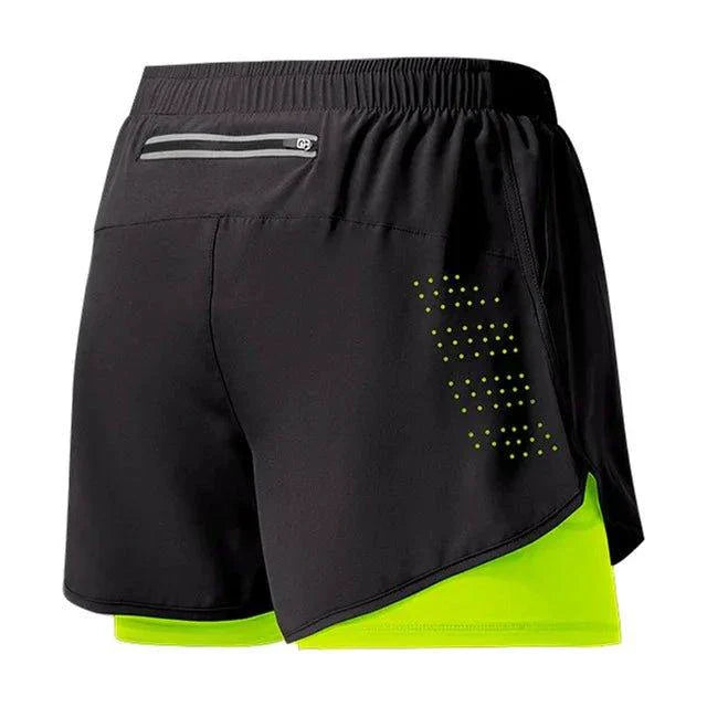 Men's Quick-Drying Double Layer Running Shorts