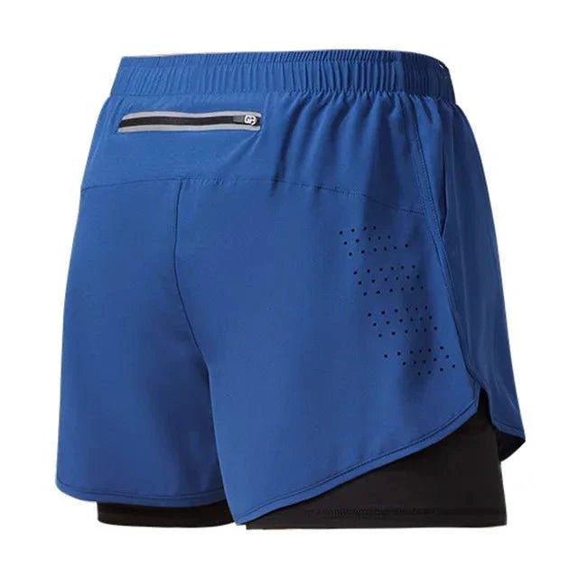 Men's Quick-Drying Double Layer Running Shorts