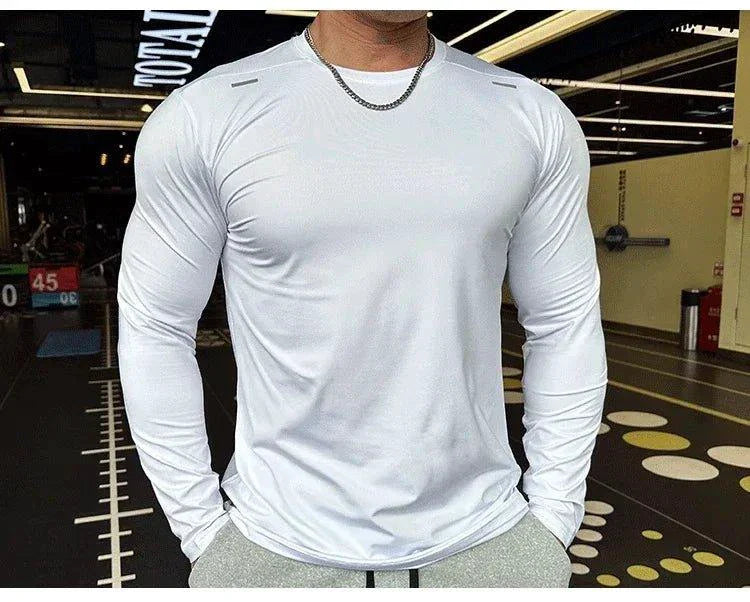 Men's Quick Dry Long Sleeve Training Shirt for Sports