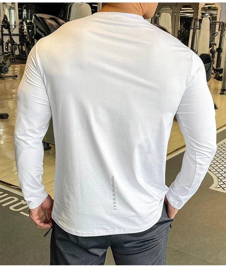 Men's Quick Dry Long Sleeve Training Shirt for Sports
