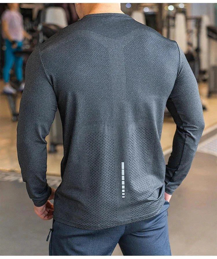 Men's Quick Dry Long Sleeve Training Shirt for Sports
