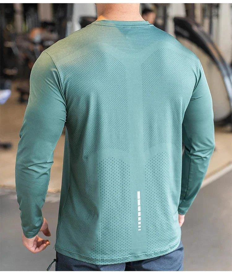 Men's Quick Dry Long Sleeve Training Shirt for Sports