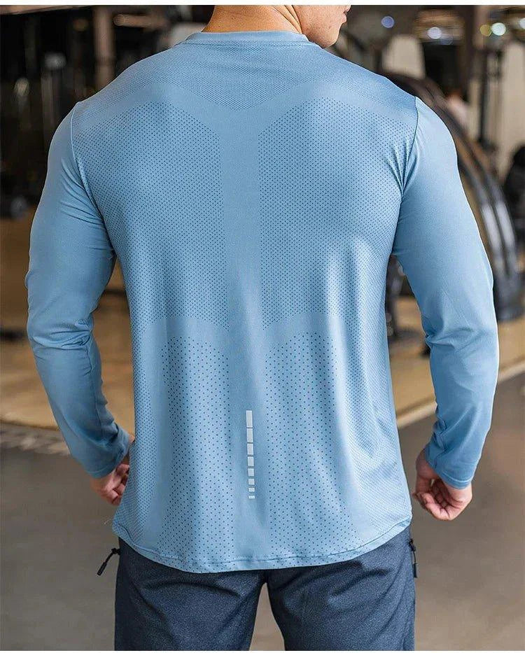 Men's Quick Dry Long Sleeve Training Shirt for Sports