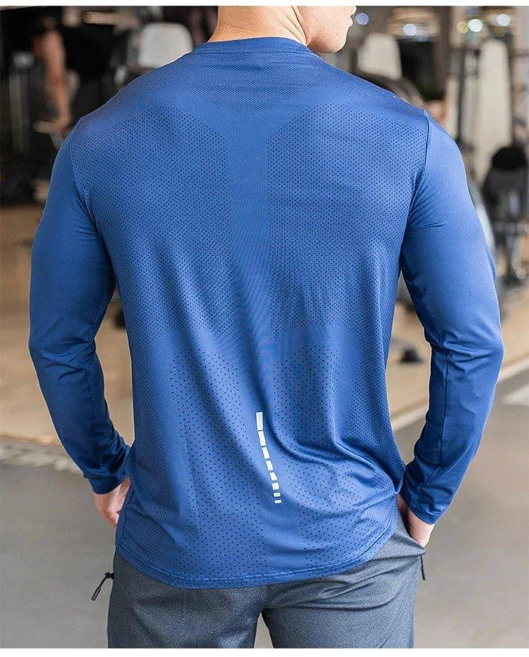 Men's Quick Dry Long Sleeve Training Shirt for Sports
