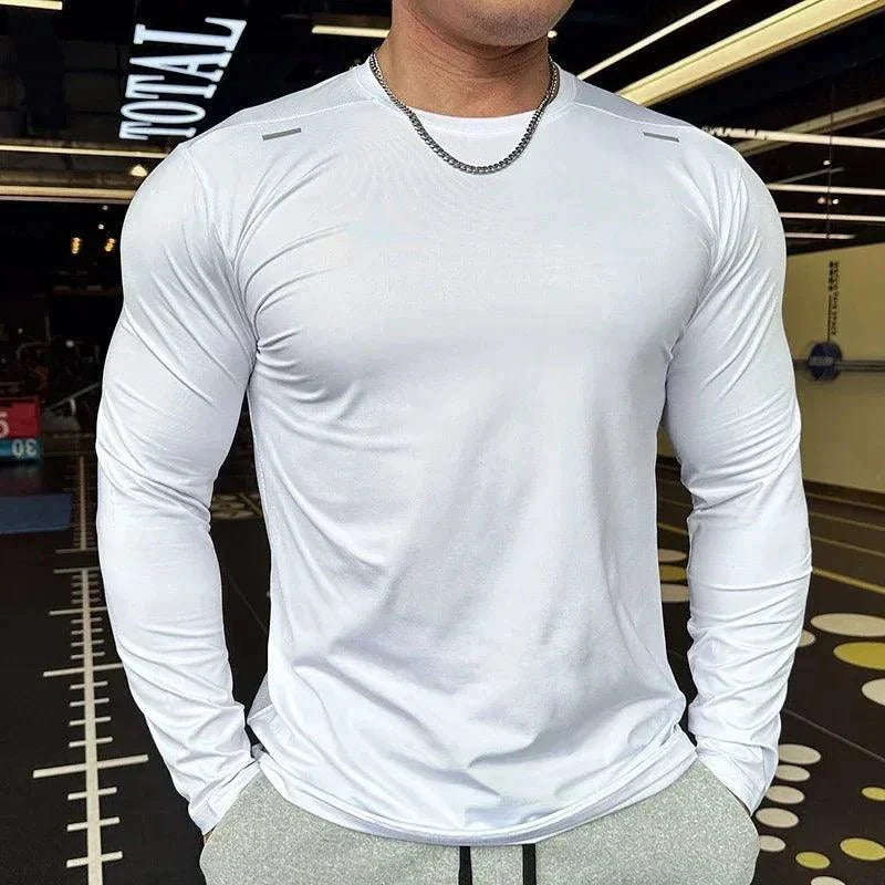 Men's Quick Dry Long Sleeve Training Shirt for Sports