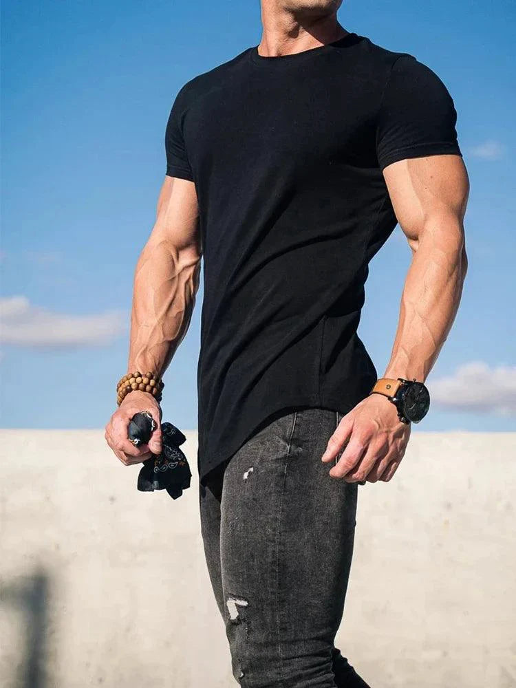 T-shirt muscle d'été pour hommes pour les entraînements en salle de sport
