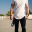 T-shirt muscle d'été pour hommes pour les entraînements en salle de sport